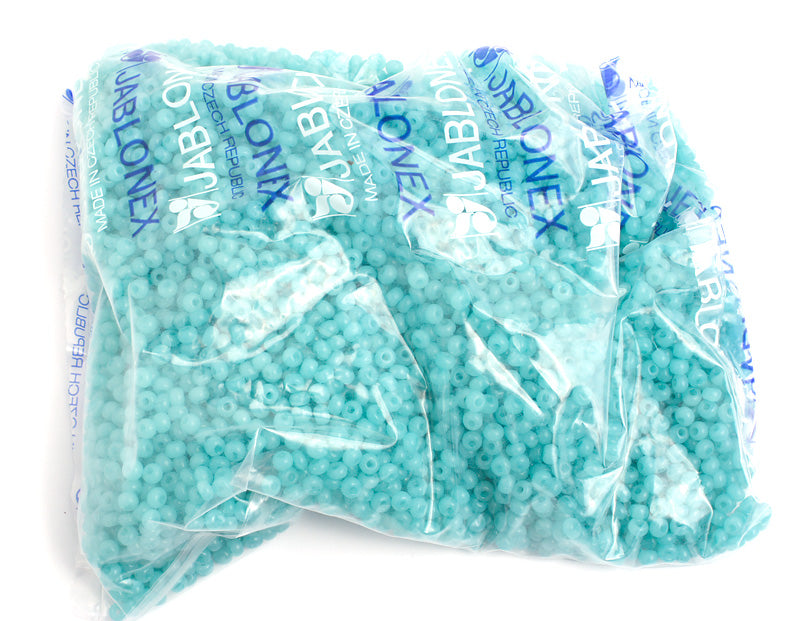 Czech Seed Bead / Pony Beads 6/0 Opaque Blue Shades