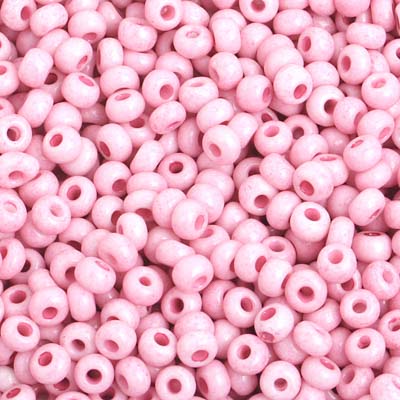Czech Seed Bead / Pony Beads 6/0 Opaque Pink Shades