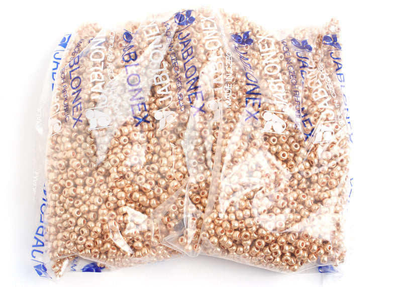 Czech Seed Bead / Pony Beads 6/0 Metallic 