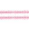 Czech Seed Bead / Pony Beads 6/0 Transparent Pink Shades