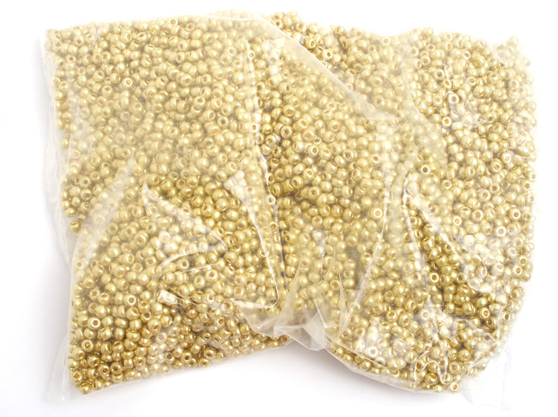 Czech Seed Bead / Pony Beads 6/0 Metallic 