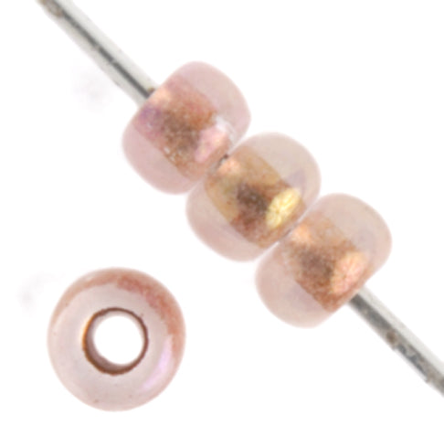 Czech Seed Bead / Pony Beads 6/0 Transparent Pink Shades