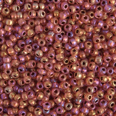 Czech Seed Bead / Pony Beads 6/0 Transparent Pink Shades