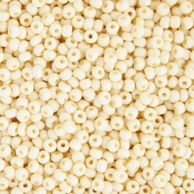 Czech Seed Bead / Pony Beads 6/0 Opaque White Shades