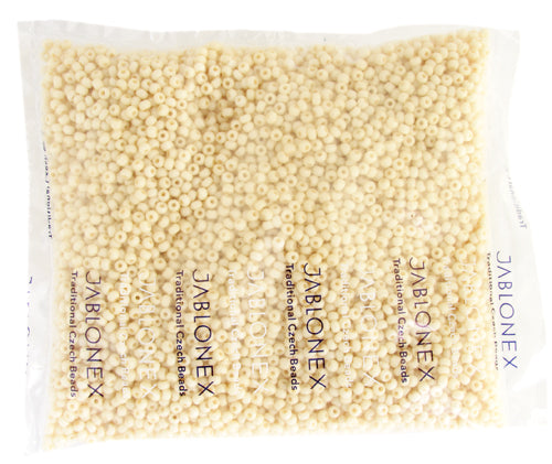 Czech Seed Bead / Pony Beads 6/0 Opaque White Shades