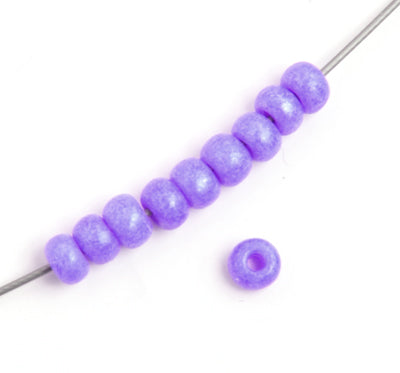 Czech Seed Bead / Pony Beads 6/0 Opaque Purple Shades