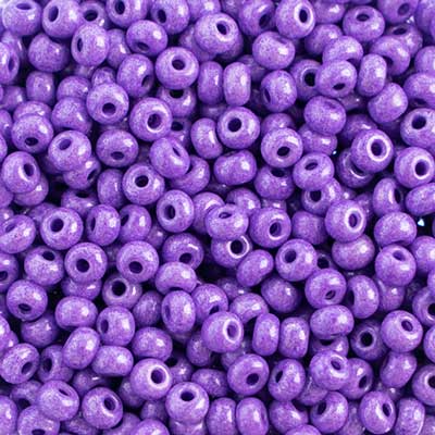 Czech Seed Bead / Pony Beads 6/0 Opaque Purple Shades