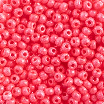 Czech Seed Bead / Pony Beads 6/0 Opaque Red Shades