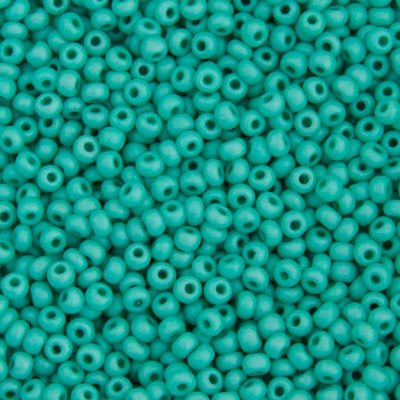 Czech Seed Bead / Pony Beads 6/0 Opaque Green Shades