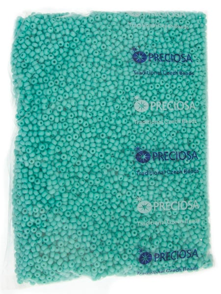 Czech Seed Bead / Pony Beads 6/0 Opaque Green Shades