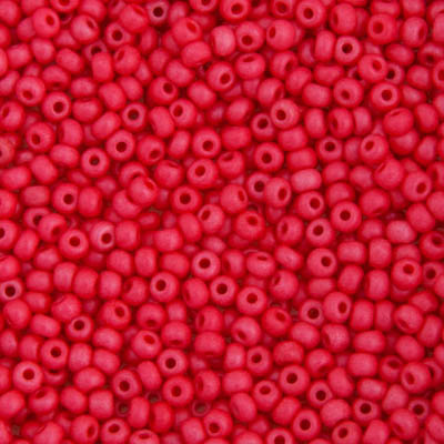 Czech Seed Bead / Pony Beads 6/0 Opaque Red Shades
