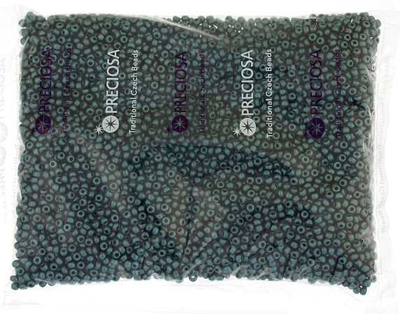 Czech Seed Bead / Pony Beads 6/0 Opaque Green Shades