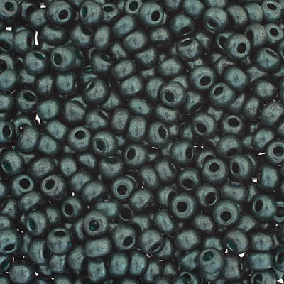 Czech Seed Bead / Pony Beads 6/0 Opaque Green Shades