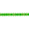 Czech Seed Bead / Pony Beads 6/0 Transparent Green Shades