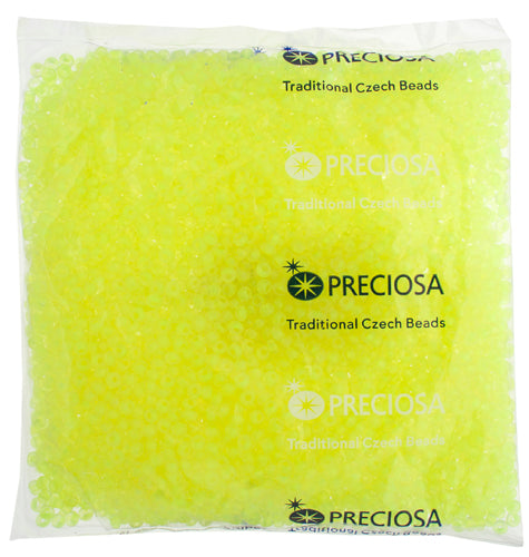 Czech Seed Bead / Pony Beads 6/0 Transparent Yellow/Orange Shades