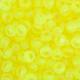 Czech Seed Bead / Pony Beads 6/0 Transparent Yellow/Orange Shades