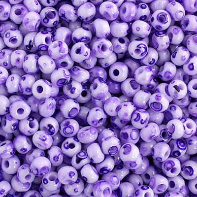 Czech Seed Bead / Pony Beads 6/0 Opaque Purple Shades
