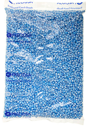 Czech Seed Bead / Pony Beads 6/0 Opaque Blue Shades