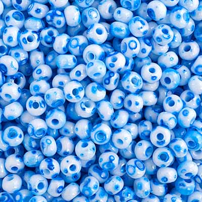Czech Seed Bead / Pony Beads 6/0 Opaque Blue Shades