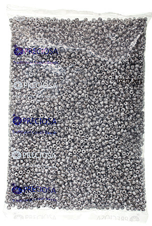 Czech Seed Bead / Pony Beads 6/0 Opaque Black/Multi Shades