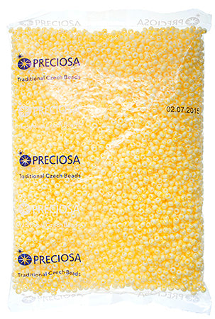 Czech Seed Bead / Pony Beads 6/0 Opaque Yellow/Orange Shades