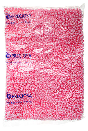 Czech Seed Bead / Pony Beads 6/0 Opaque Pink Shades