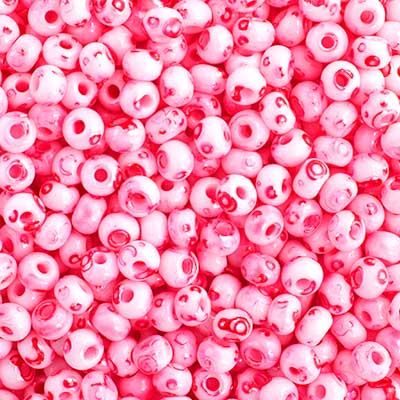 Czech Seed Bead / Pony Beads 6/0 Opaque Pink Shades