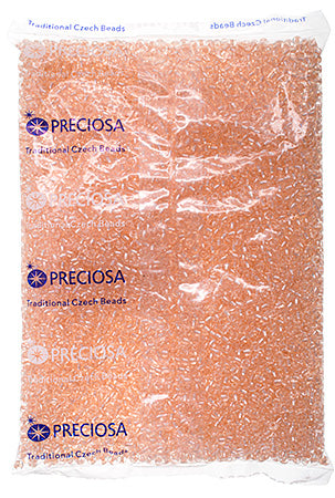 Czech Seed Bead / Pony Beads 6/0 Transparent Pink Shades
