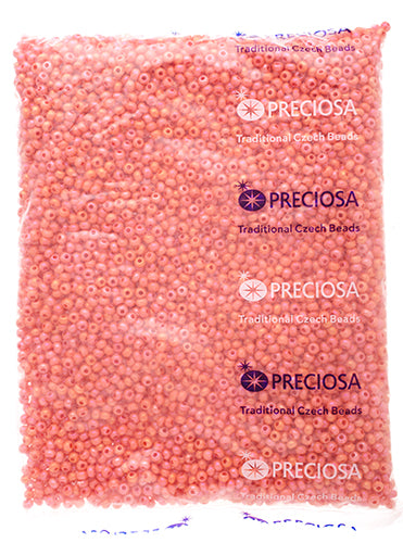 Czech Seed Bead / Pony Beads 6/0 Opaque Pink Shades