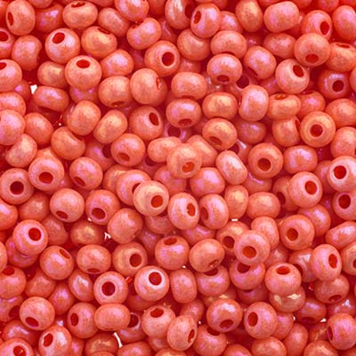 Czech Seed Bead / Pony Beads 6/0 Opaque Pink Shades