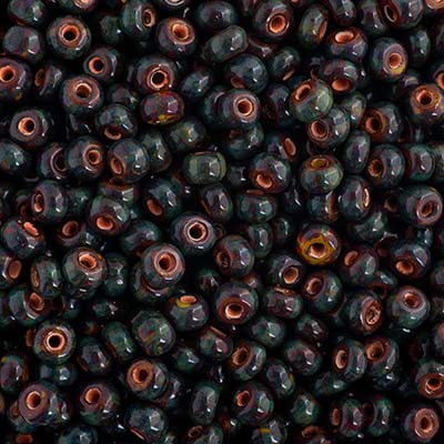 Czech Seed Bead / Pony Beads 6/0 Opaque Brown Shades