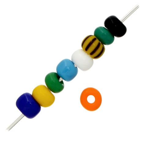 Czech Seed Beads 5/0 Opaque Multi