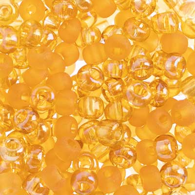 Czech Seed Beads 2/0 Transparent Brown Shades