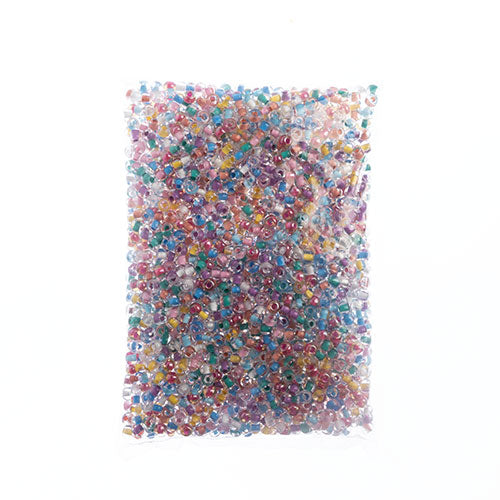 Czech Seed Beads 2/0 Color Lined Black/White/Mixed Shades