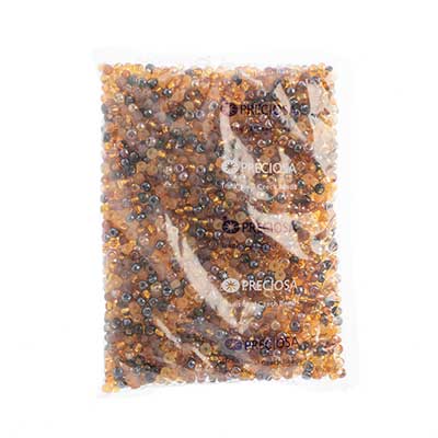 Czech Seed Beads 2/0 Transparent Brown Shades