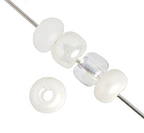 Czech Seed Beads 2/0 Opaque White Shades