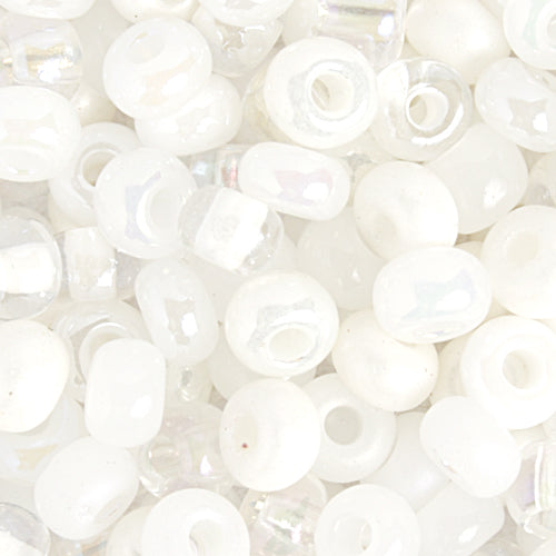 Czech Seed Beads 2/0 Opaque White Shades
