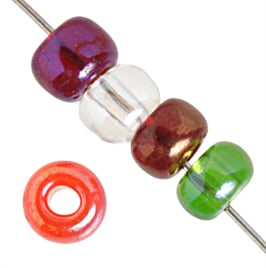 Czech Seed Beads 2/0 Transparent/Grey Shades