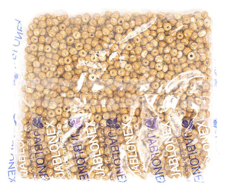 Czech Seed Beads 2/0 Opaque Brown Shades