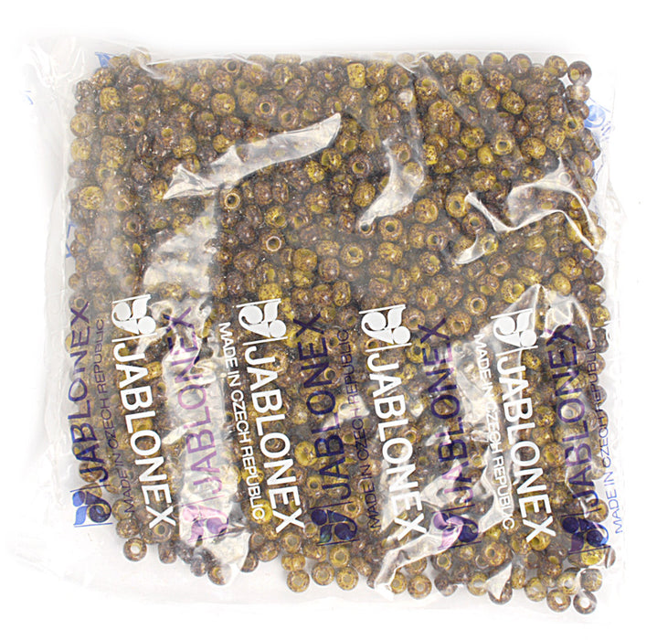 Czech Seed Beads 2/0 Opaque Brown Shades