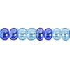 Czech Seed Beads 2/0 Transparent Blue Shades