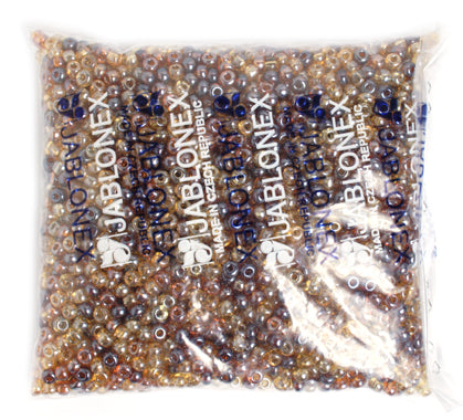 Czech Seed Beads 2/0 Transparent Brown Shades