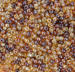 Czech Seed Beads 2/0 Transparent Brown Shades