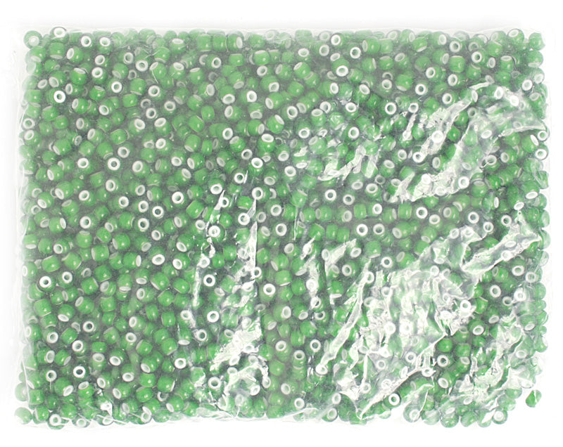 Czech Glass Beads 2/0 Opaque with White Heart