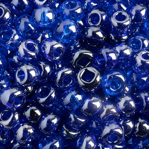 Czech Seed Beads 2/0 Transparent Blue Shades