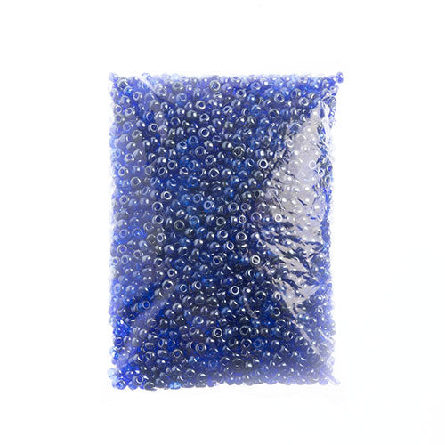 Czech Seed Beads 2/0 Transparent Blue Shades