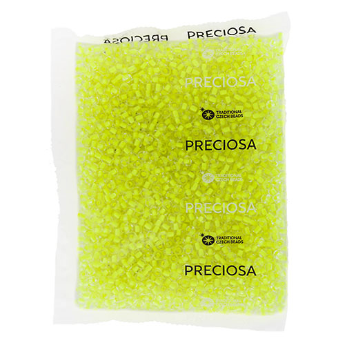 Czech Seed Beads 2/0 Color Lined Yellow/Orange Shades