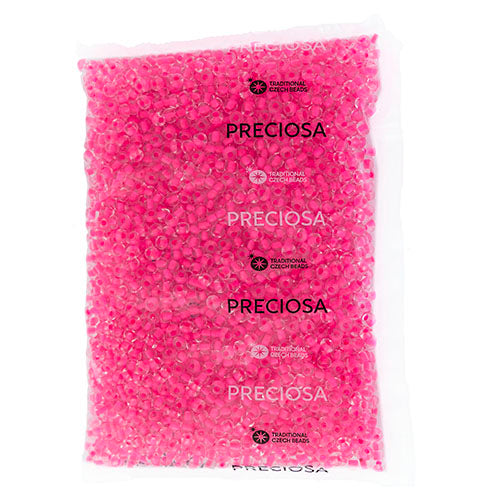 Czech Seed Beads 2/0 Color Lined Red/Pink Shades