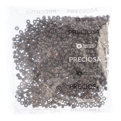 Czech Seed Beads 2/0 Opaque Black/Multi Shades