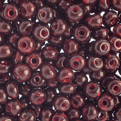 Czech Seed Beads 2/0 Opaque Red Shades